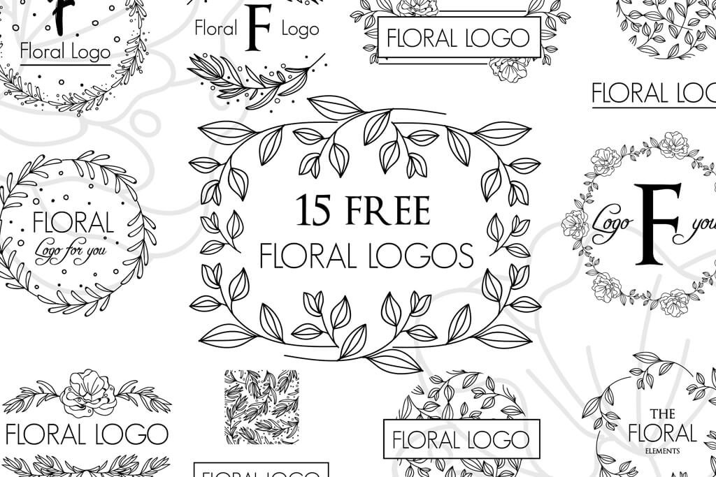 無料素材 花や草をモチーフとした装飾 フレーム 枠 ベクター素材 ロゴやワンポイントにぴったり Webdesignfacts
