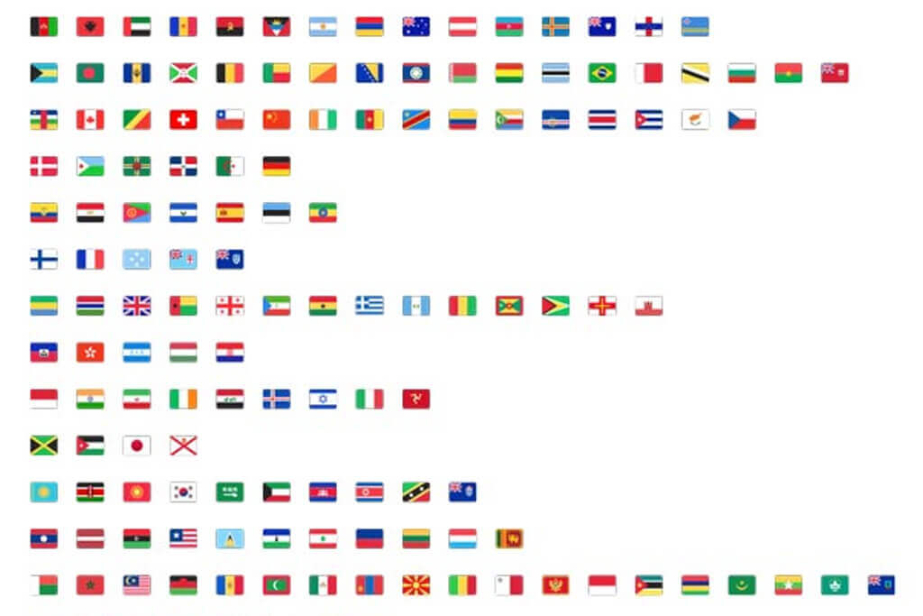 無料&商用可!全世界すべての国の国旗のベクターイラスト画像データ。東京オリンピックで使える!【フリー画像,Sketch,ai】