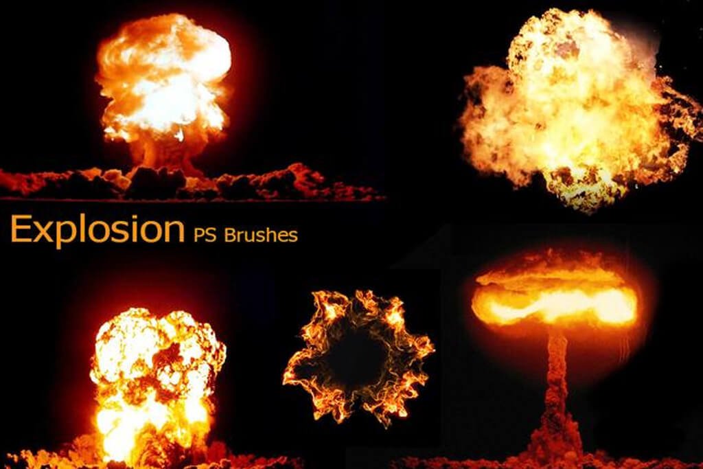 無料 爆発 破裂効果が簡単に 爆発風photoshop効果ブラシ120種 テクスチャ素材 Webdesignfacts