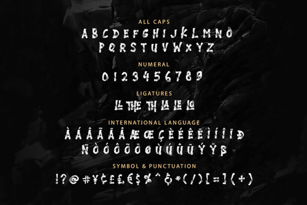 無料 商用可 そのまま使える 筆で殴り書きしたようなクールな英字フォントthe Rock Brush Font ロック グラフィティ Webdesignfacts